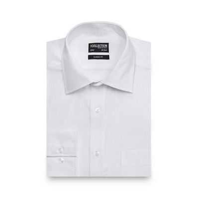 The Collection White textured stripe shirt